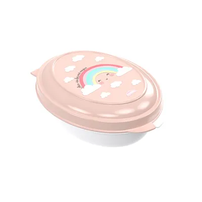 Saboneteira Plasútil Linha Estampa Arco Íris 180ml Rosa